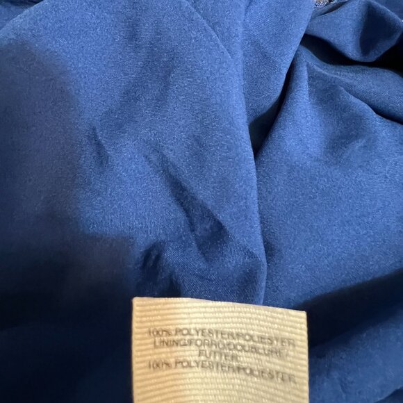 RACHEL Rachel Roy Blue Pleated High-Low Dress Size 6 Sleeveless Belted Lined - Picture 6 of 11